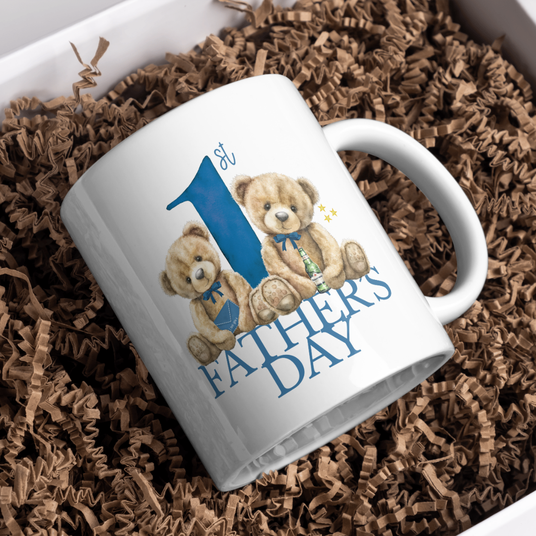Happy Fathers Day - Teddybear First Fathers Day - Mug