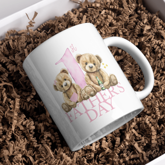Happy Fathers Day - Teddybear First Fathers Day - Mug