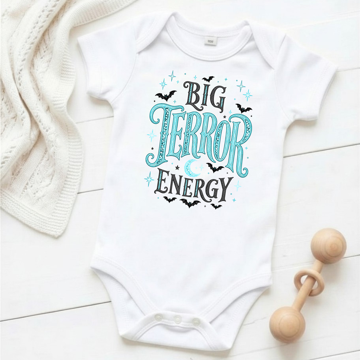 Big Terror Energy (Blue) - Baby Grow