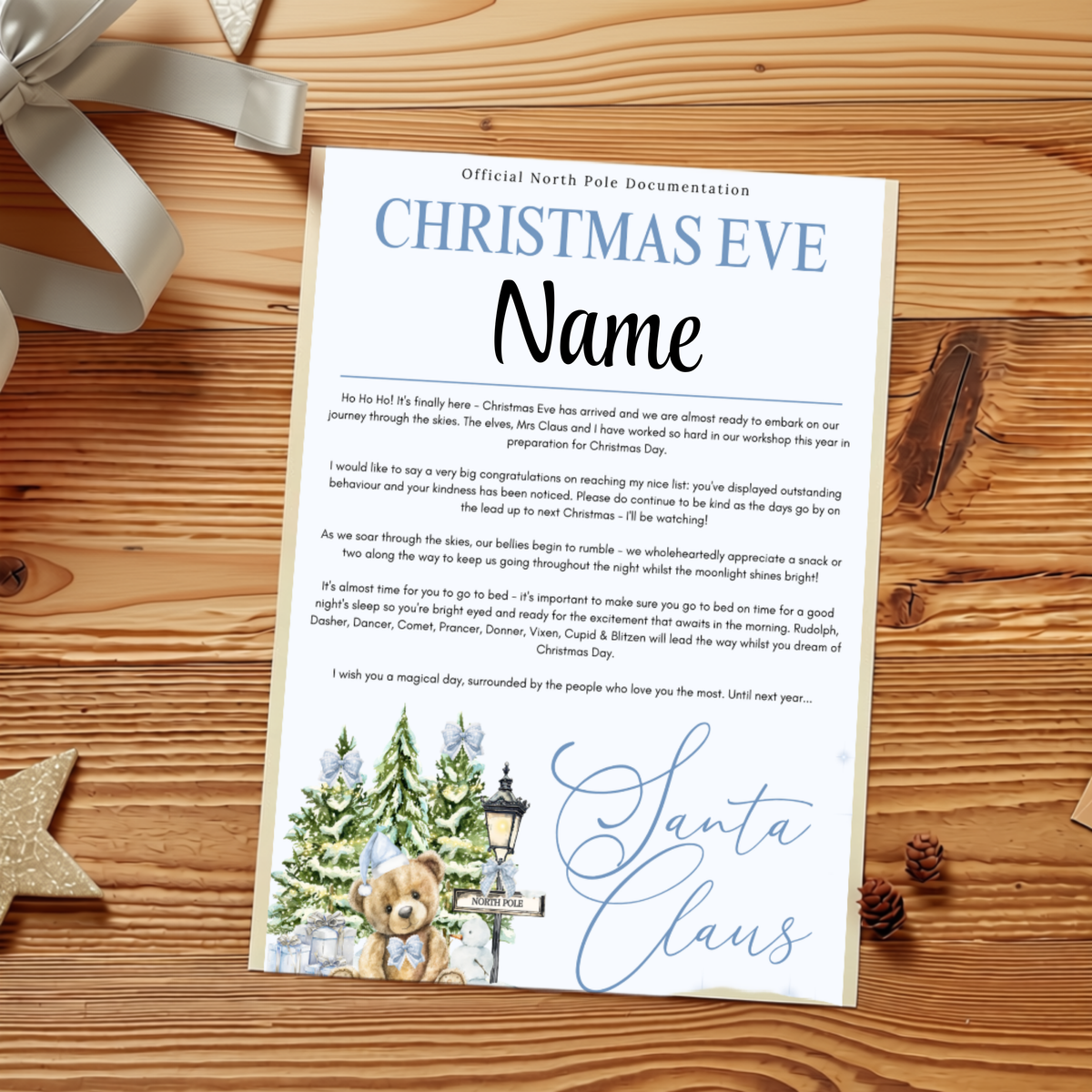 Letters from Santa - North Pole Bear