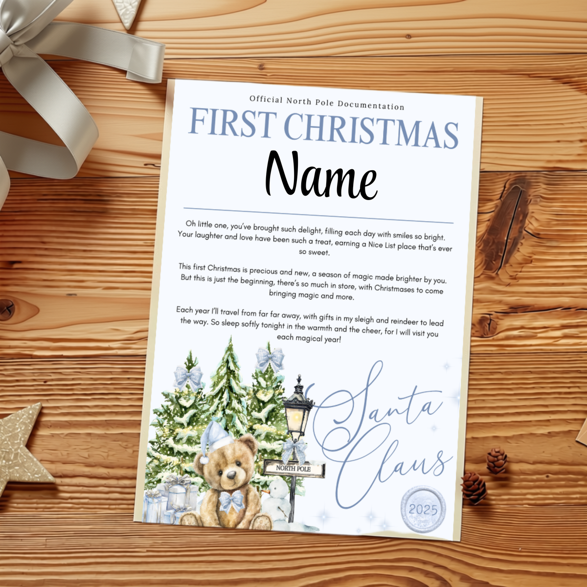 Letters from Santa - North Pole Bear