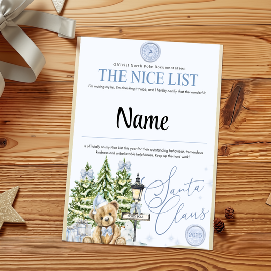 Letters from Santa - North Pole Bear