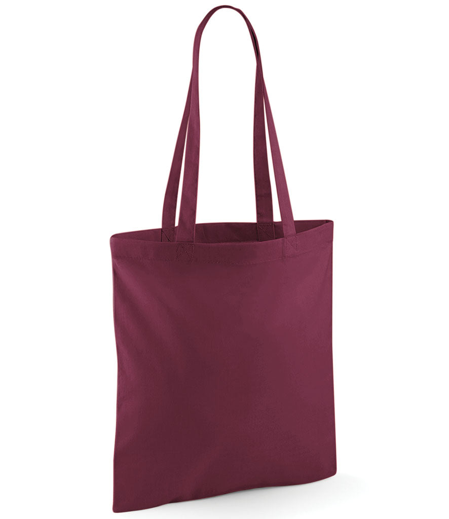 Brown tote bag on a white background